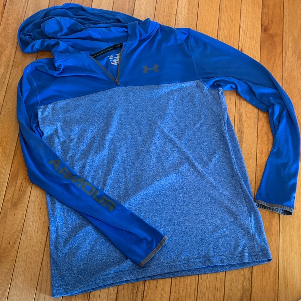 Under Armour Royal Blue Hooded Performance Pullover